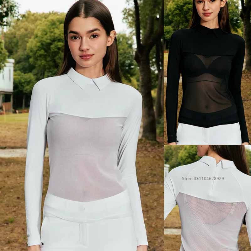 Golf Equipment For Women - MG Women Golf Polo Collar T-shirt