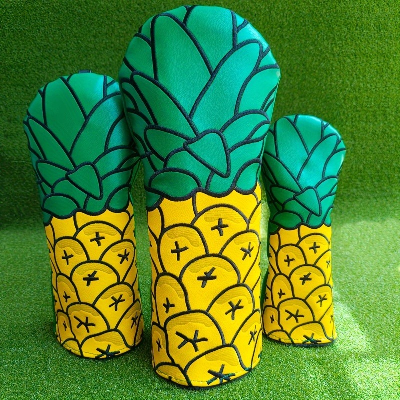Golf Equipment Organizer - Pineapple Golf Club Head Cover with