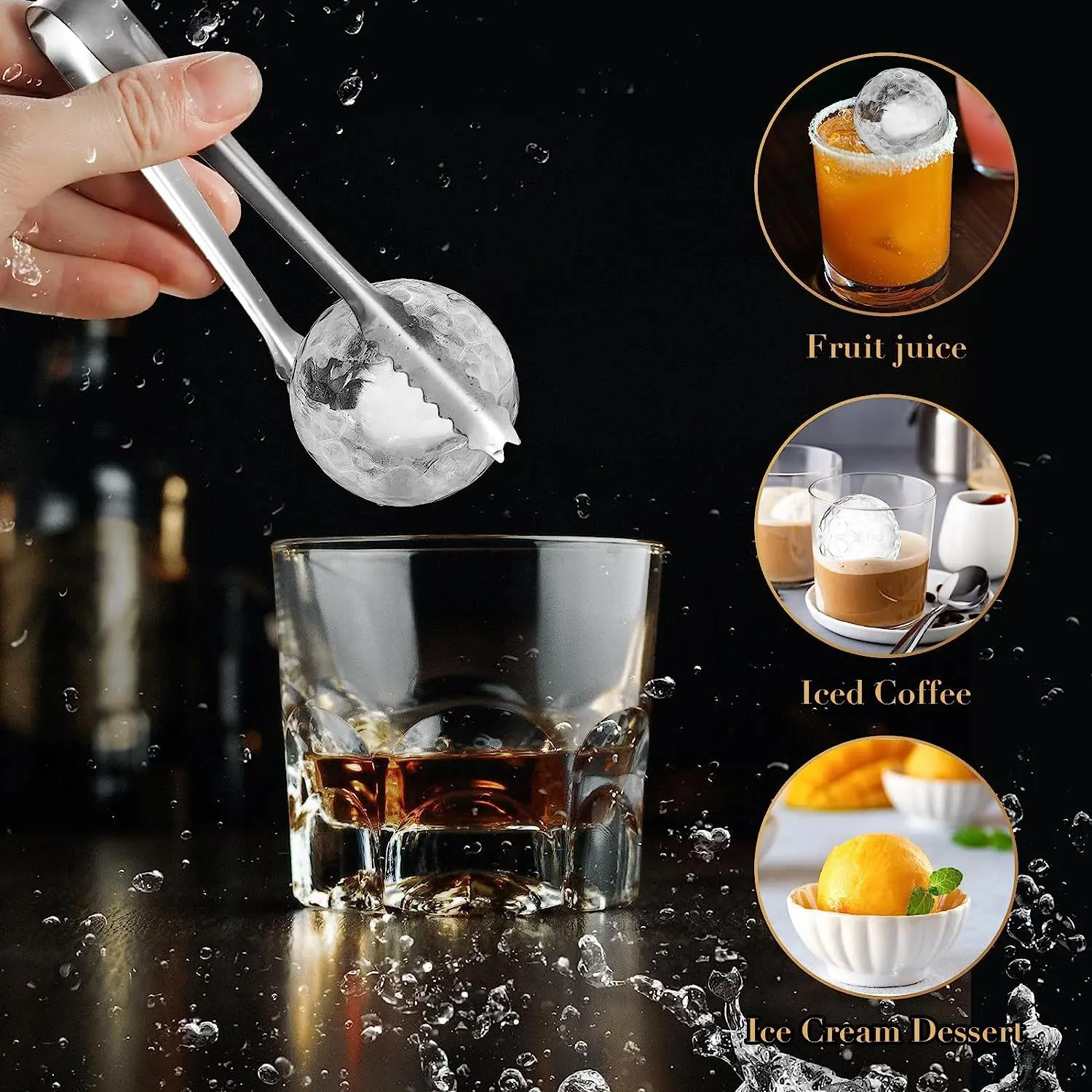 Food Grade Silicone Ice Ball M - Golf Ball Premium 评论和价格