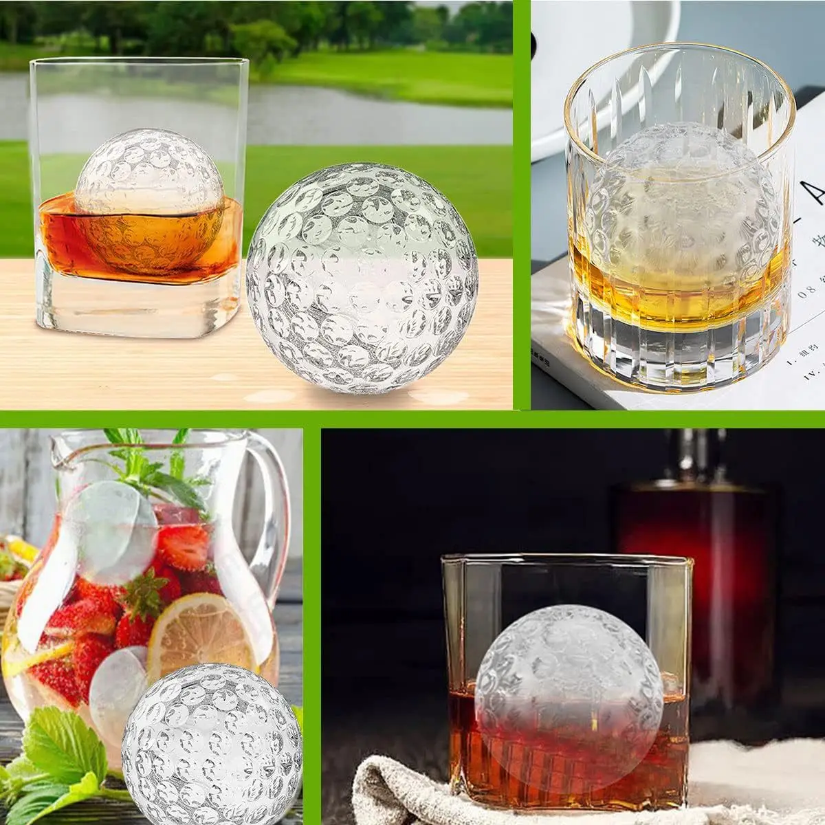 Food Grade Silicone Ice Ball M - Golf Ball Premium 评论和价格