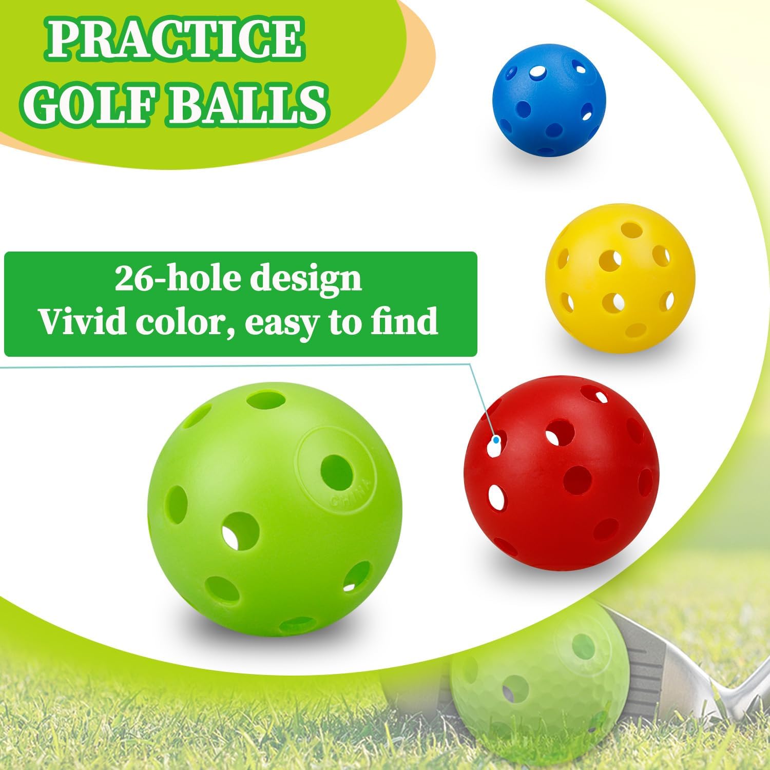 24Pcs/Bag 42MM Practice Golf B - Golf Ball Premium 评论和价格